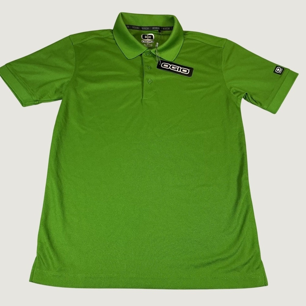 OGIO Performance Polo Shirt Men S Green Moisture Wicking Golf NWT
